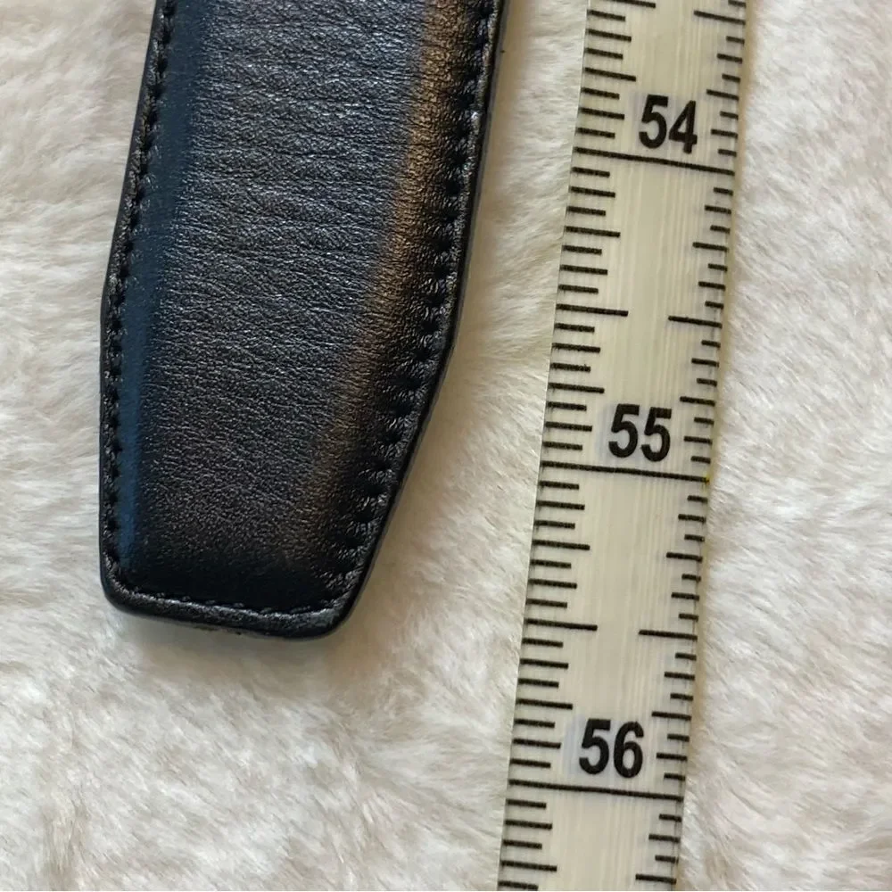 Bachrach Black Leather Belt Size 50